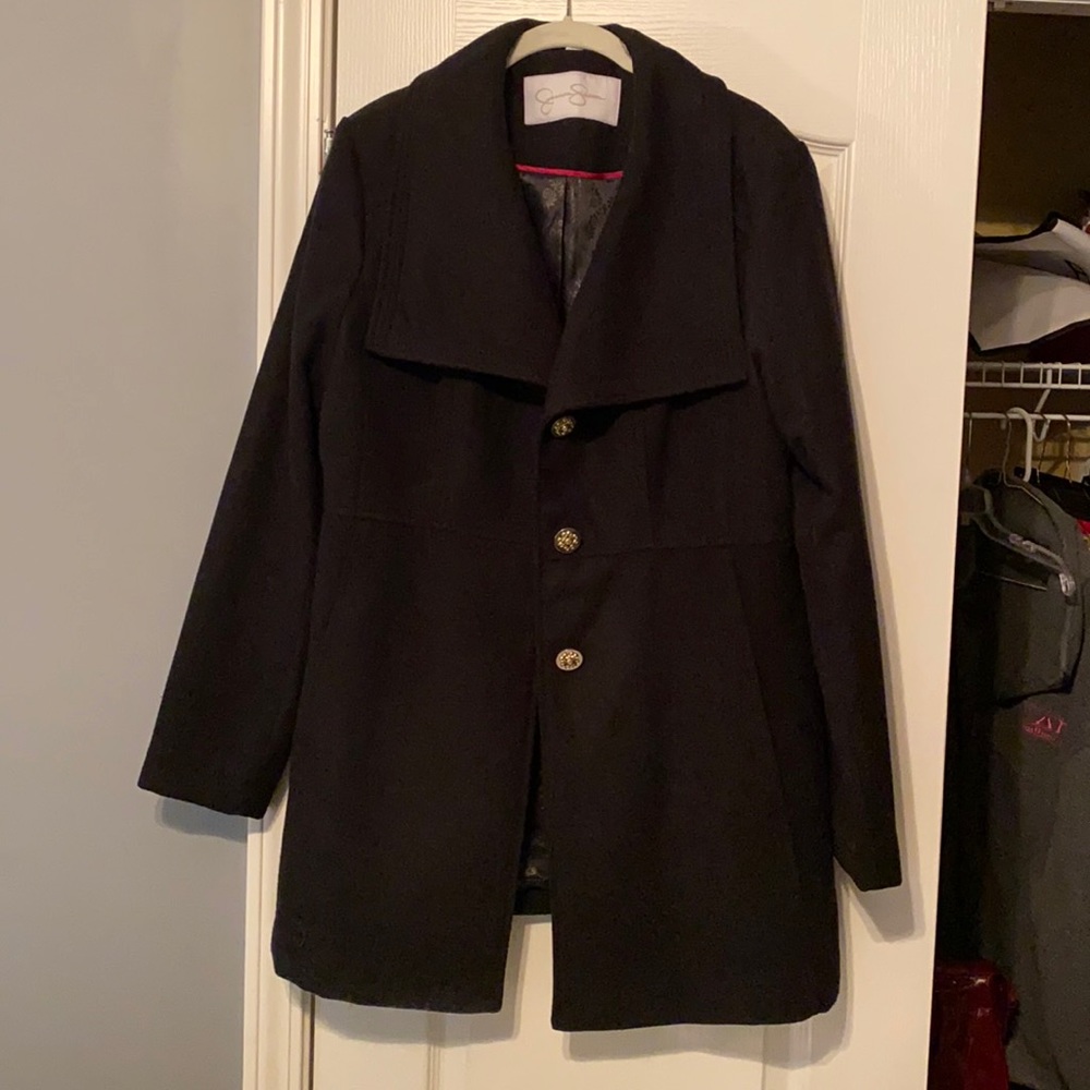 Black Jessica Simpson Peacoat